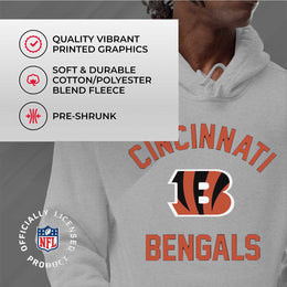 Cincinnati Bengals NFL Adult Gameday Hooded Sweatshirt - Sport Gray