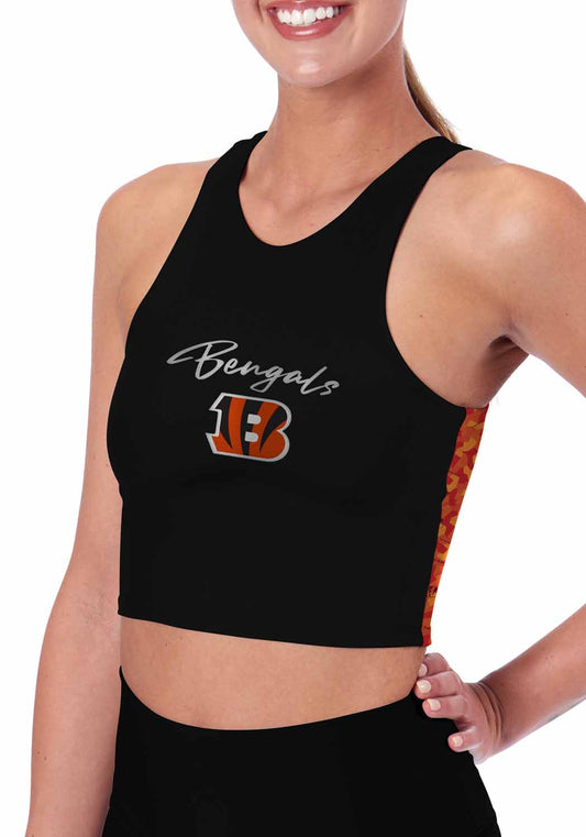 Cincinnati Bengals NFL Women's Sports Bra Activewear - Black