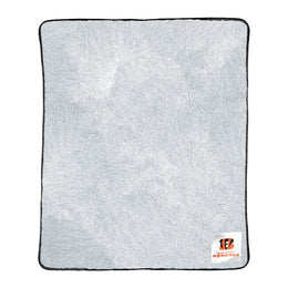 Cincinnati Bengals NFL Silk Touch Sherpa Throw Blanket - Black