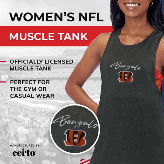 Cincinnati Bengals NFL Women's Muscle Tank - Black
