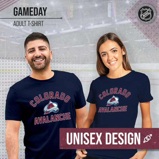 Colorado Avalanche NHL Adult Game Day Unisex T-Shirt - Navy