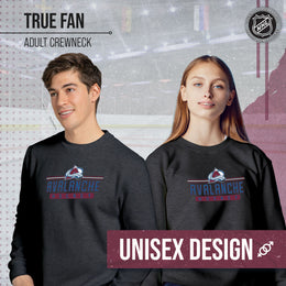 Colorado Avalanche NHL Charcoal True Fan Crewneck Sweatshirt - Charcoal