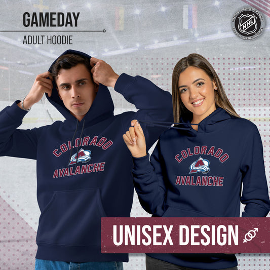 Colorado Avalanche Adult NHL Gameday Hooded Sweatshirt - Navy