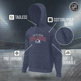 Colorado Avalanche NHL Adult Unisex Powerplay Hooded Sweatshirt - Navy
