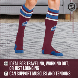 Colorado Avalanche NHL Adult Knee High-Performance Socks - Maroon