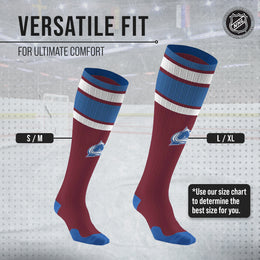 Colorado Avalanche NHL Adult Knee High-Performance Socks - Maroon