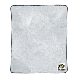 Colorado Buffaloes NCAA Silk Sherpa College Throw Blanket - Black