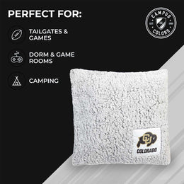 Colorado Buffaloes Two Tone Sherpa Throw Pillow - Team Color