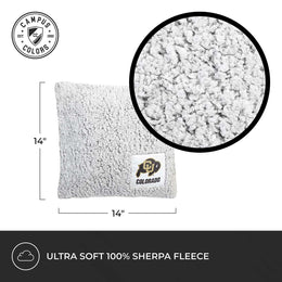 Colorado Buffaloes Two Tone Sherpa Throw Pillow - Team Color