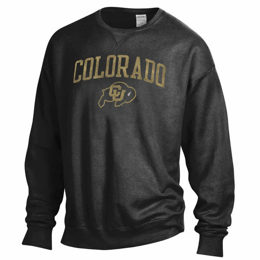 Colorado Buffaloes Adult Ultra Soft Comfort Wash Crewneck Sweatshirt - Team Color