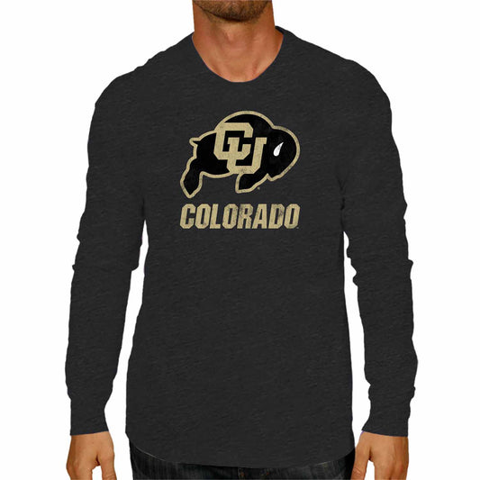 Colorado Buffaloes NCAA MVP Adult Long-Sleeve Shirt - Black