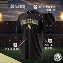 Colorado Buffaloes NCAA Adult Gameday Cotton T-Shirt - Black