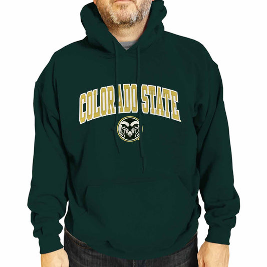 Colorado State Rams NCAA Adult Tackle Twill Hooded Sweatshirt - Green