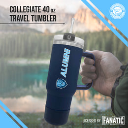 Columbia Lions Collegiate 40oz Stainless Steel Travel Tumbler with Handle for Alumni - Navy