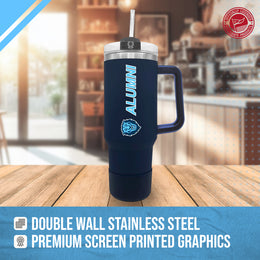 Columbia Lions Collegiate 40oz Stainless Steel Travel Tumbler with Handle for Alumni - Navy