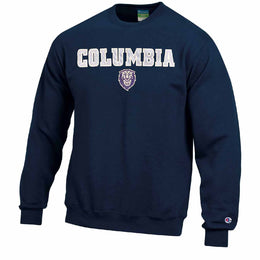 Columbia Lions Adult Tackle Twill Crewneck - Navy