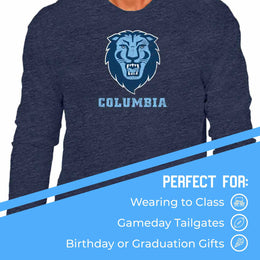 Columbia Lions NCAA MVP Adult Long-Sleeve Shirt - Navy