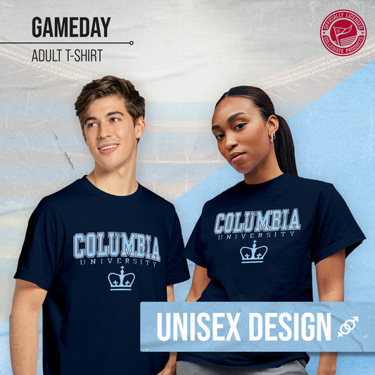 Columbia Lions NCAA Adult Gameday Cotton T-Shirt - Navy