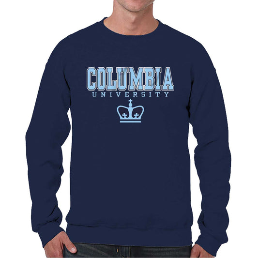Columbia Lions Campus Colors Adult Arch & Logo Soft Style Gameday Crewneck Sweatshirt  - Navy