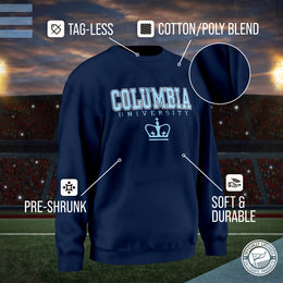 Columbia Lions Campus Colors Adult Arch & Logo Soft Style Gameday Crewneck Sweatshirt  - Navy