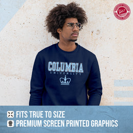 Columbia Lions Campus Colors Adult Arch & Logo Soft Style Gameday Crewneck Sweatshirt  - Navy