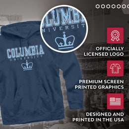 Columbia Lions Campus Colors Adult Arch & Logo Soft Style Gameday Hooded Sweatshirt  - Navy