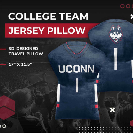 UCONN Huskies NCAA Jersey Cloud Pillow - Navy