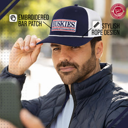 UCONN Huskies NCAA Adult Elite Everyday Adjustable Mesh Trucker Hat - Navy