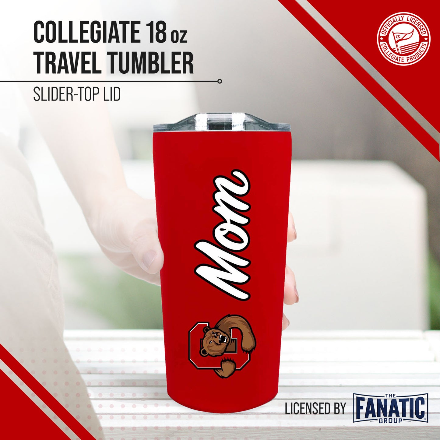 Cornell Big Red NCAA Stainless Steel Travel Tumbler for Mom - Red