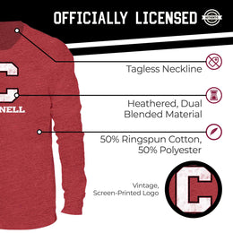Cornell Big Red NCAA MVP Adult Long-Sleeve Shirt - Red