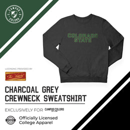 Colorado State Rams NCAA Adult Charcoal Crewneck Fleece Sweatshirt - Charcoal