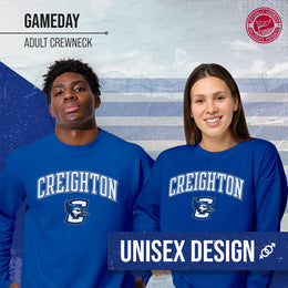Creighton Bluejays Adult Arch & Logo Soft Style Gameday Crewneck Sweatshirt - Royal