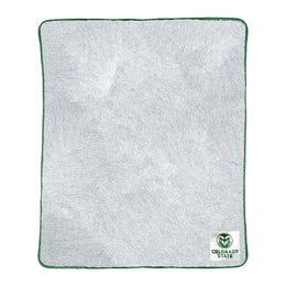 Colorado State Rams NCAA Silk Sherpa College Throw Blanket - Kelly Green