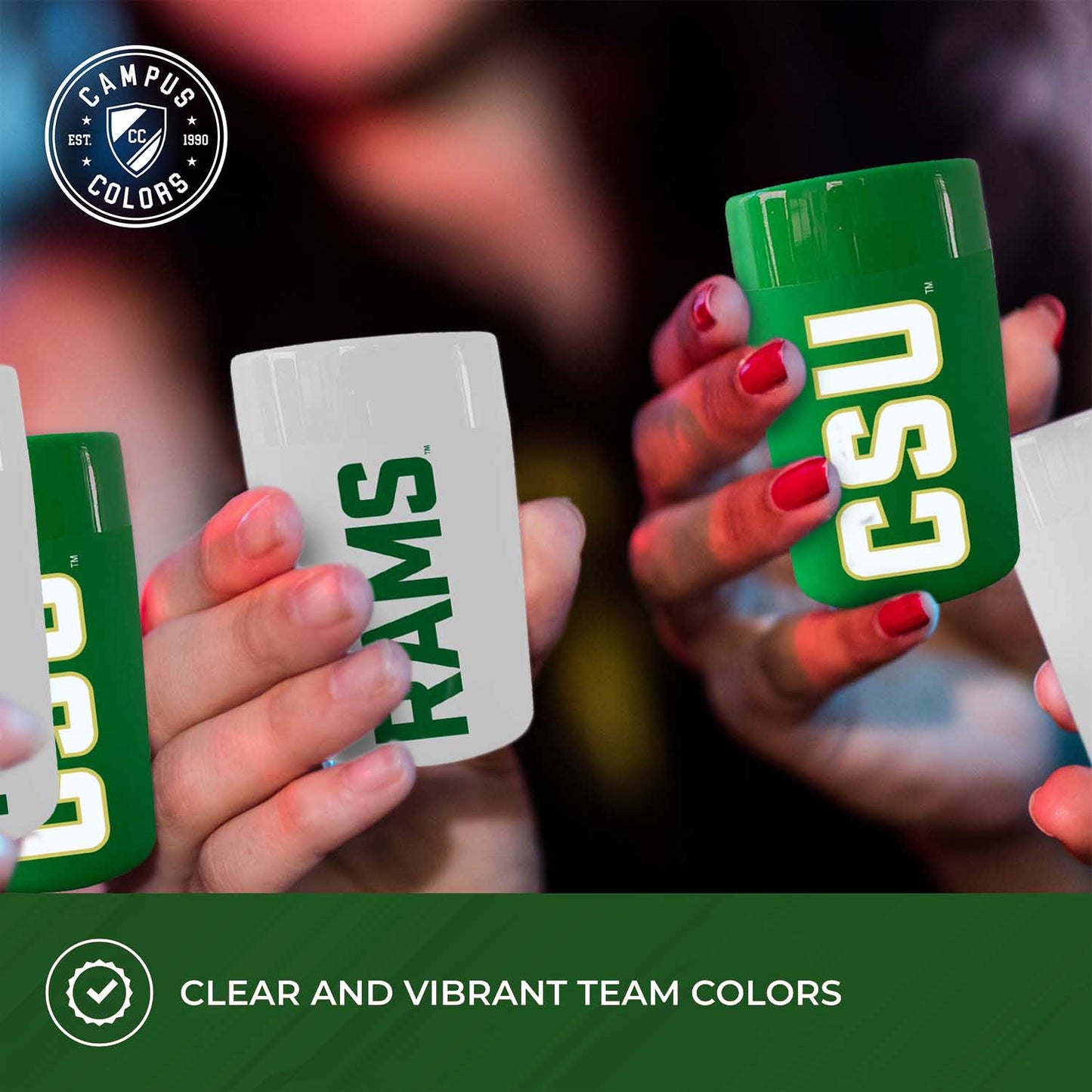 Colorado State Rams College and University 2-Pack Shot Glasses - Team Color