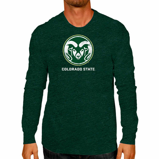 Colorado State Rams NCAA MVP Adult Long-Sleeve Shirt - Green