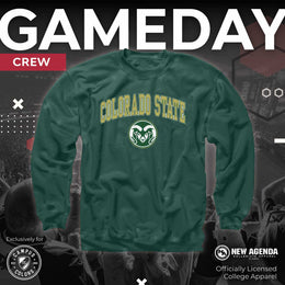 Colorado State Rams Adult Arch & Logo Soft Style Gameday Crewneck Sweatshirt - Green