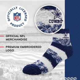 Dallas Cowboys NFL Cozy Soft Slipper Socks - Navy