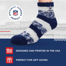 Dallas Cowboys NFL Cozy Soft Slipper Socks - Navy