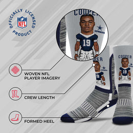 Dallas Cowboys FBF NFL V Curve Socks - Sport Gray #19