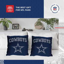 Dallas Cowboys NFL Decorative Football Throw Pillow - Navy