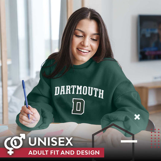 Dartmouth Big Green Adult Arch & Logo Soft Style Gameday Crewneck Sweatshirt - Green