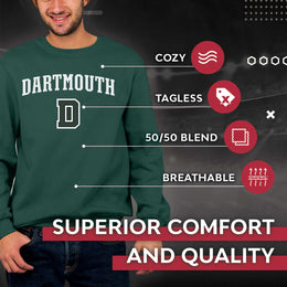 Dartmouth Big Green Adult Arch & Logo Soft Style Gameday Crewneck Sweatshirt - Green
