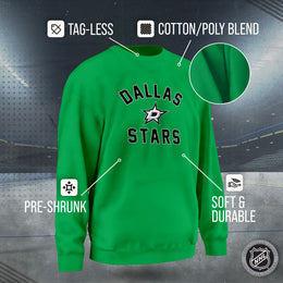 Dallas Stars Adult NHL Gameday Crewneck Sweatshirt - Kelly Green