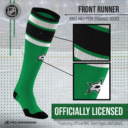 Dallas Stars NHL Adult Knee High-Performance Socks - Green