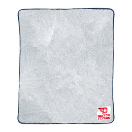 Dayton Flyers NCAA Silk Sherpa College Throw Blanket - Navy