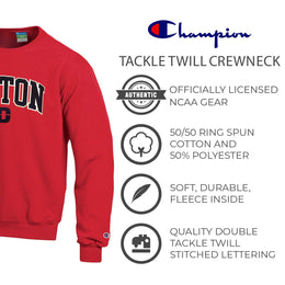 Dayton Flyers Adult Tackle Twill Crewneck - Red