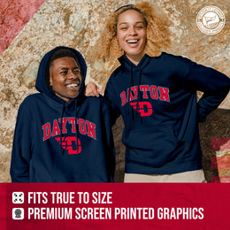 Dayton Flyers Adult Arch & Logo Soft Style Gameday Hooded Sweatshirt - Navy
