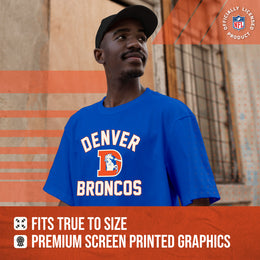 Denver Broncos NFL Adult Retro Gameday Unisex T-Shirt - Royal