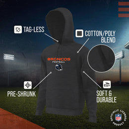 Denver Broncos NFL Youth Football Helmet Hood - Charcoal