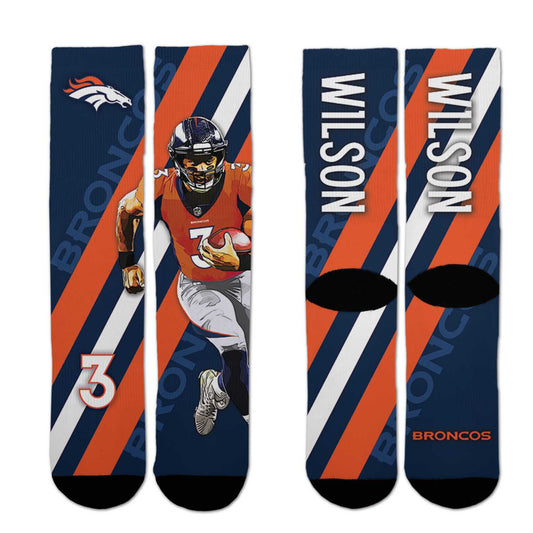 Denver Broncos NFL Youth Player Stripe Sock - Navy